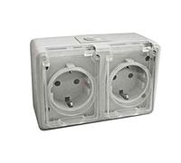 ELECTRODH, SCHUKO, 36526db DH - Doppia base stagna.