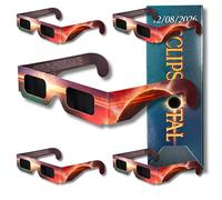 ELECTROHOGAR 5 Occhiali Eclissi Solare Certificati ISO 12312-2 e Certificato CE | Filtro Protettivo per Visione Sicura | Occhiali Eclipse Agosto 2026