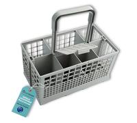 ELECTROHOGAR Cestello Lavastoviglie Universale per Posate 13x24x12 cm | Materiali Indeformabile e Resistente, 8 Scomparti, Per Utensili da Cucina