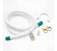 ELECTROHOGAR Kit di Tubo di Scarico Lavatrice 1,5 metri | Include Raccordo Supporto e Fascette | Prolunga Flessibile per Tubo Lavatrice | Compatibile con tutte le marche: LG, Bosch, AEG