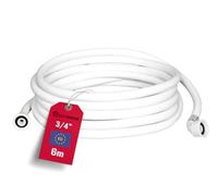 ELECTROHOGAR® Tubo Carico Lavatrice e Lavastoviglie | Da 1,5M a 6M | Tubo Flessibile Universale per Ingresso Acqua | Filettatura Standard Compatibile con Tutte le Marche: Electrolux, Bosch, LG...(6M)