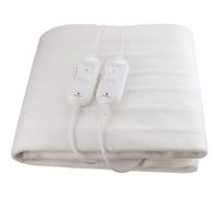 Electroline BHEM25 Termocoperta scaldaletto matrimoniale Bianca 2x60W lavabile in lavatrice telecomando Electroline