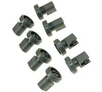 Electrolux 50286967000 Kit Ruote Cesto Superiore per Lavastoviglie Zanussi, 8 pezzi, Grigio