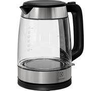 Electrolux Bollitore elettrico Create 4 E4GK1-4GB, design elegante in vetro e acciaio inossidabile, riscaldamento rapido, base girevole a 360°, brocca senza filo, filtro contro il calcare, 2200 W, 1,7