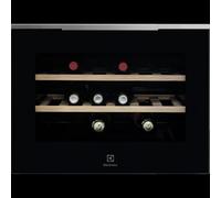 Electrolux Cantinetta Vino KBW5X da Incasso Capacità 18 Bottiglie Classe F Colore Nero/Acciaio Inox