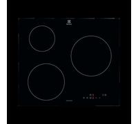 Electrolux CIB60320CK Piastra a induzione, 60 cm, 3 zone di cottura, livelli di intensità, funzione PowerBoost, riscaldamento rapido, timer, blocco di sicurezza