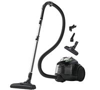Electrolux Clean 600 Green, Aspirapolvere Senza Sacco Modello EL61C2GRN, Realizzato con il 76% di Plastica Riciclata, Spazzola per Parquet, Accessorio 3 in 1, 700 W, Capacità 1,6 L, Nero