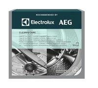 Electrolux Clean & Care 3 in 1 M2GCP121 (12 pezzi) | Sgrassante e Decalcificante Lavastoviglie e Lavatrice | Manutenzione Elettrodomestici | Compatibile AEG, Electrolux