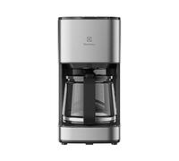 Electrolux Create 3 Caffettiera E3CM1-3ST, 1,25L, 10 tazze, auto-off, anti-goccia, brocca di vetro, livello dell'acqua, acciaio inossidabile