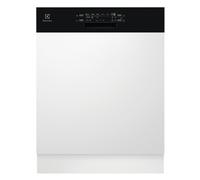 Electrolux EEA47201IK Lavastoviglie da Incasso a Scomparsa parziale 13 coperti Classe energetica E 8 programmi Motore Inverter Tecnologia AirDry 60 cm Frontalino Nero