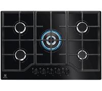 ELECTROLUX EGG7536K PIANO COTTURA GAS, 5 zone di cotura, dimensioni: L 74 cm, P 51 Nero