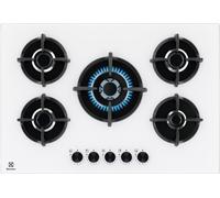 ELECTROLUX EGG75372W PIANO COTTURA GAS VETRO 5 FUOCHI 75CM BIANCO