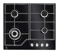 Electrolux EGM6343YAK piano cottura Nero Incorporato Gas 4 Fornello(i)