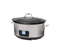 Electrolux Esc7400 Slow Cooker, Pentola Elettrica In Acciaio Inox Per Cottura Lenta Con Sei Programmi Predefiniti, 235 W, 6.6 L, Argento, Amazon Exclusive