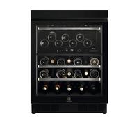 ELECTROLUX EWUD040B8B Cantinetta incasso, 40 bottiglie, 3 ripiani, dimensoni: L 595 mm, A 818 mm, P 577 mm, temperatura massima 18 °C, Nero