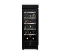 Electrolux EWUS018B7B Cantina vino Incasso h818, Ventilato, 18 BOTTIGLIE, Nero/Matte