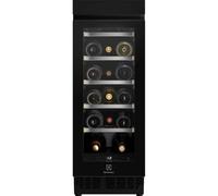 Electrolux EWUS018B7B Cantina da incasso SingleZone - Colore Nero - Classe G - Controlli Touchscreen - Luce a LED - 18 Bottiglie - Triplo Vetro - In 2-3 settimane
