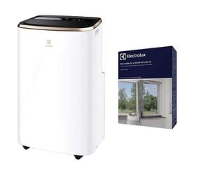 Electrolux EXP26U758CW ChillFlex Pro Gold Climatizzatore Portatile, 10K BTU SuperSilent 41 db (A), Gas R290 + Window e Door EWS01 Kit per Sigillare Finestre e Porte