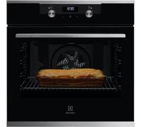 ELECTROLUX Forno Multifunzione SurroundCook, Serie 600, 60 cm, Capacità 72 Lt, Classe Energetica A, Vetro Nero + Acciaio Inox - KOFEH64X - sostituisce KOFEH60X