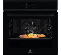 Electrolux Forno Elettrico da Incasso Multifunzione Ventilato con Grill 60 cm 70 Litri Classe A++ Wi-Fi Funzione Vapore colore Pure Black - EOB9S3XH