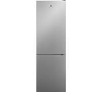 FRIGORIFERO COMBINATO ELECTROLUX LNT6ME32U2, Capacità netta totale 331 l, Rumorosità: 38 dB(A), 3 ripiani, Dimensioni: L 59,5 cm A 186 P 65 cm, Inox, Classe E