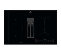Electrolux KCC83480I Piano cottura con cappa aspirante integrata Incasso | Classe A+ | 80cm, Bridge, Modello/Filtrante, Nero
