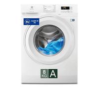 Electrolux Lavatrice a Carica Frontale EW5F8W, 8kg Serie 500 TimeCare, 1151 Giri/min, AutoSense e Partenza Ritardata da Remoto, Programma Hygiene, Cesto GentleCare, 847x596x547mm, Bianco, Classe A