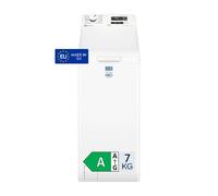 Electrolux EW6T57A Lavatrice Carica dall’Alto, Capacità 7 kg PerfectCare 600 con SensiCare, Programma Vapore Anti-Allergy, Motore Inverter+, TimeSave, 890x400x600 mm, Bianca
