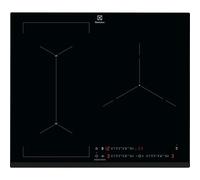 Electrolux LIS62341 Piastra a induzione, 60 cm, 3 Zone di cottura, 14 Livelli di potenza, Funzione SenseBoil, Sistema Hob2Hood, Funzione Pausa, Controlli Slider Individuali, Nero
