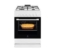 ELECTROLUX LKK620010W CUCINA 60X60 4 FUOCHI A GAS FORNO ELETTR. CLASSE A BIANCA