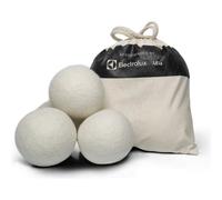 Electrolux M9YHODB2 Palle di Lana per Asciugatrice - Set da 4, Lana Naturale Nuova Zelanda, Riduce Pieghe fino al 30%, Asciugatura Uniforme, Riutilizzabili ed Ecologiche