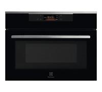 Electrolux Microonde con grill KVMBE08X finitura Intuit vetro nero da 60 cm