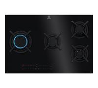 ELECTROLUX Serie 900 Piano cottura a gas cm. 80 - vetroceramica nero - KGV8473IK