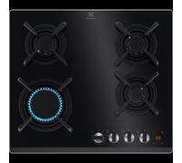 Electrolux PI Piano cottura a gas KGG643753K finitura vetro nero da 59 cm