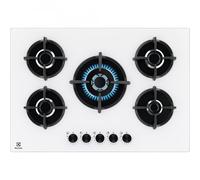 Electrolux PIANO COT 75CM 4F+1TC BIANCO VETRO GHISA SPEED BURNER7332543834105