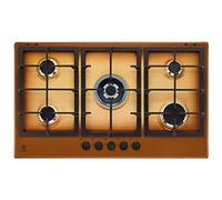 ELECTROLUX Piano Cottura a Gas, Serie 600, 90 cm, 5 Fuochi, Terra di Francia - KGS9536T
