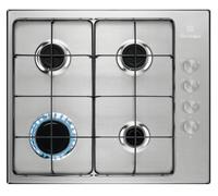 Electrolux EGS6404SX Acciaio inox Da incasso 60 cm Gas 4 Fornello(i)