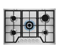 Electrolux - Piano Cottura agas Kgs 7536 Sx Finitura Inox da 75Cm