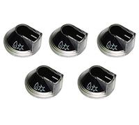 Electrolux Rex Aeg Zanussi - Kit 5 manopole per cucina piano cottura a gas - 4055130225 - M4482/OR - Prodotto originale