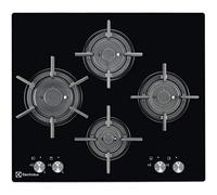 ELECTROLUX PVF645UON PIANO COTTURA A GAS 4 FUOCHI MIRROR 60 CM VETRO NERO