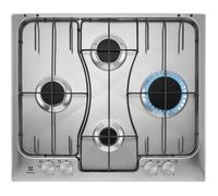 Electrolux RGG 6242 LOX piano cottura Nero, Acciaio inossidabile Da incasso Gas 4 Fornello(i) [949640230]