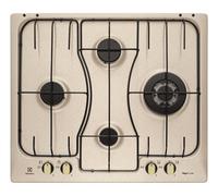 ELECTROLUX - RGG6243LON - Piano cottura a gas, 4 fuochi, 59,4cm, Bruciatori fiamma pura, tripla corona - Sabbia