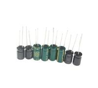 Electrolytic Capacitor Kit 120PCS/125PCS, 25 Values/13 Values, 1uF-2200uF, DIY Electronic Capacitor Assortment Set 16V 25V 50V CZAOINCU(125PCS - 25Values)
