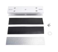 Electromagnetic Lock U Bracket | 280kg (600lbs) Sturdy Aluminum Alloy Bracket for Frameless Glass Doors | Shielded From Degradation Accessory for Access Control Systems