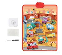 Electronic Alphabet Wall Chart, Interactive Education Toy with Sounds and Lights, 16.14x21.85 Inches Colorful & Sturdy, Musical Talking Poster for Kids Learning, Fun Gift to Girls
