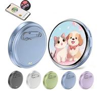 Electronic Badge Digital Display Pin, Pixel Badge Pin Digital, 1.8'' Ips Touch Screen, 500mAh, Badges Button with Videos/Photos Display, for Cosplay Ita Bag Comic Convention (Blue)