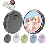 Electronic Badge Digital Display Pin, Pixel Badge Pin Digital, 1.8'' Ips Touch Screen, 500mAh, Badges Button with Videos/Photos Display, for Cosplay Ita Bag Comic Convention (Black)