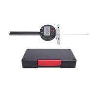 Electronic Depth Gauge, Digital Depth Meter with LCD Display, 100mm 4in Range 0.001mm 0.00005in Accuracy, Thin Rod Design for Woodworking Metalworking Automotive Construction