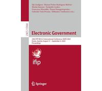Electronic Government: 24th Ifip Wg 8.5 International Conference, Egov 2025, Krems, Austria, August 31-september 4, 2025, Proceedings: 15944