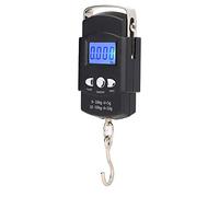 Electronic Hook Scale, 50kg LCD Digital Hanging Fishing Scale, with 1meter Concealed Measure, for Luggage Weighing, Shopping, Fishing, Measurement Unit Ruler